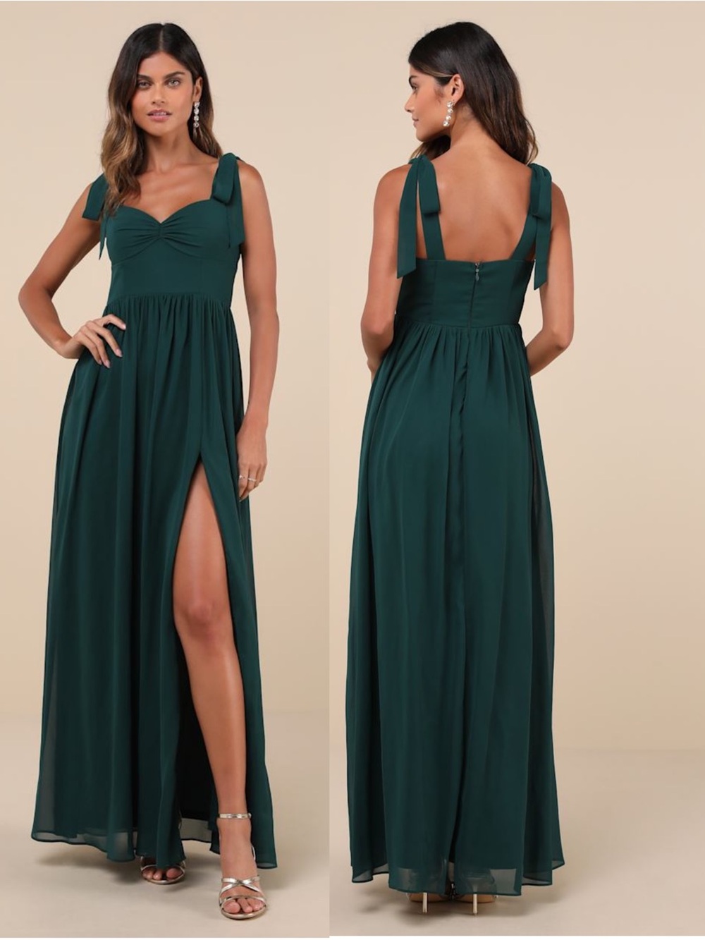 LULUS Ruched Sweetheart Neck Bustier Chiffon Wedding Guest Princesscore Dress S